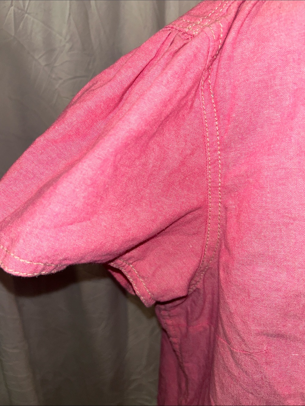 Bit & Bridle Pink Ruffle Front Button Shirt - Picture 8 of 9